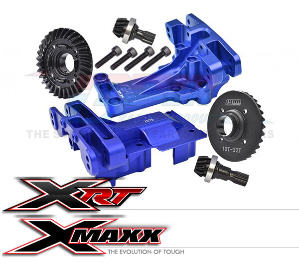 7075 F &  R UPPER BULKHEAD 32 / 10T DIFF GEAR FOR TRAXXAS 1/5 X-MAXX 1/6 XRT 8S