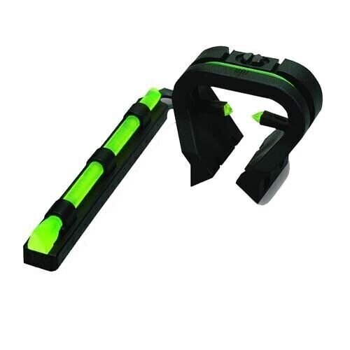 Hi-Viz TT1001 TriViz Front/Rear Shotgun Sight Set Fiber Optic Green