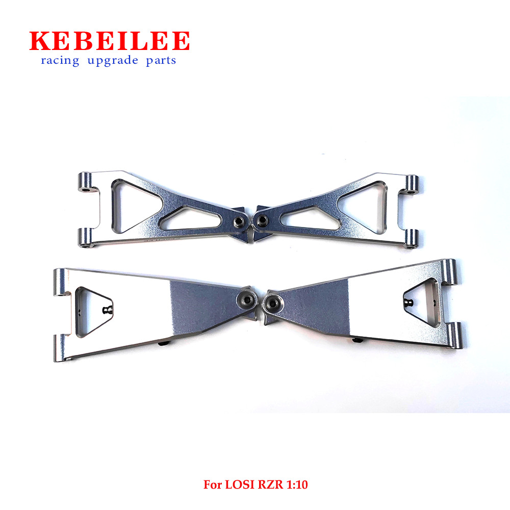 KEBEILEE CNC aluminum Upgrade front upper&lower suspension arms for LOSI RZR1/10