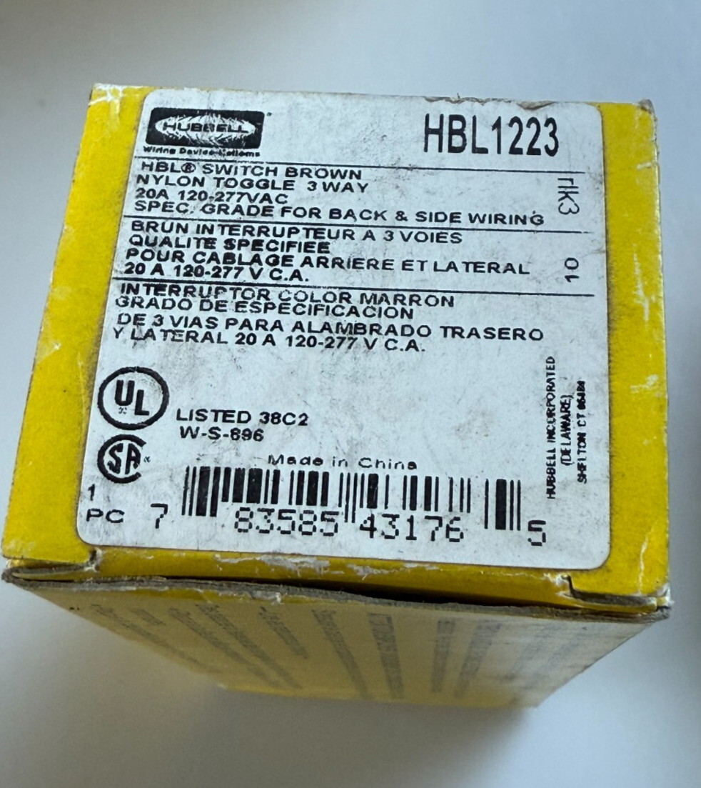 Hubbell HBL1223 (QUANTITY 3)