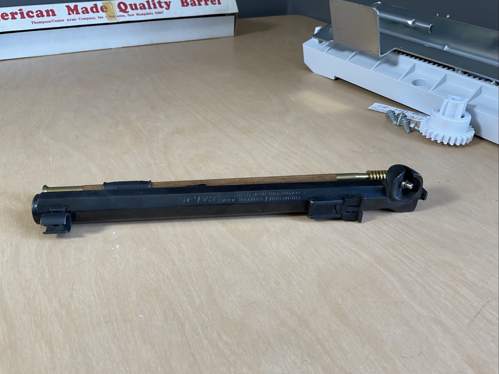 Nice! THOMPSON CENTER PATRIOT MUZZLELOADER PISTOL BARREL .45 CAL