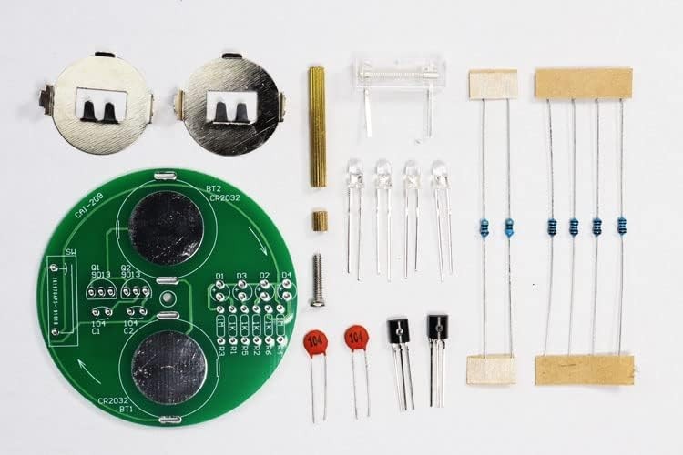 Beginner-Friendly Electronics Kit: LED Rotating Gyroscope Soldering Project