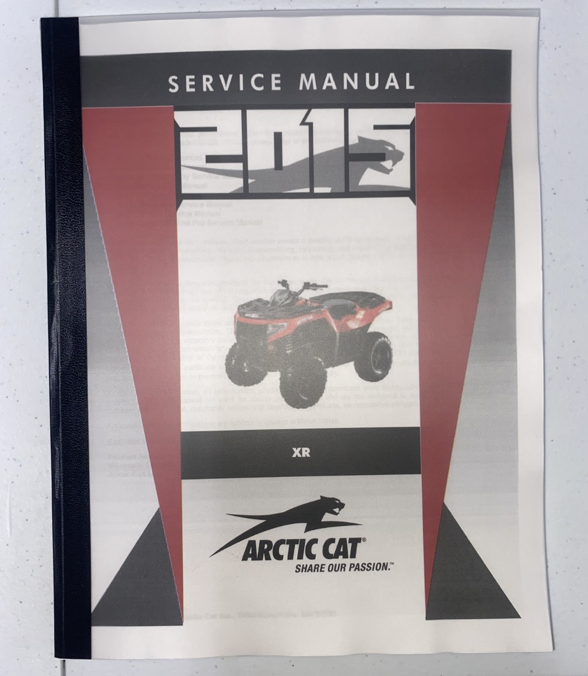 550 ATV SERVICE MANUAL FITS 2015 ARCTIC CAT 500 700 XR LINE 4X4 EPS PN 2260394
