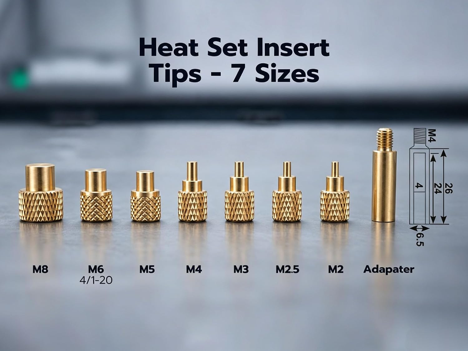 Vertical Heat Set Insert Tool, Heat Pressing Brass Inserts 3D Printing,Heat Set