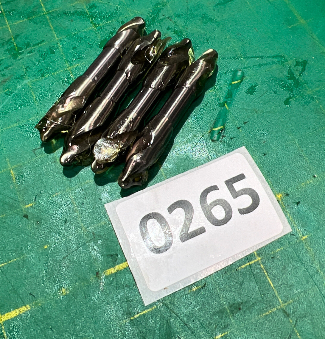 (4PCS) FULLERTON CARBIDE 1/4" Combined Drill & Countersink ( SHOP REGRIND)