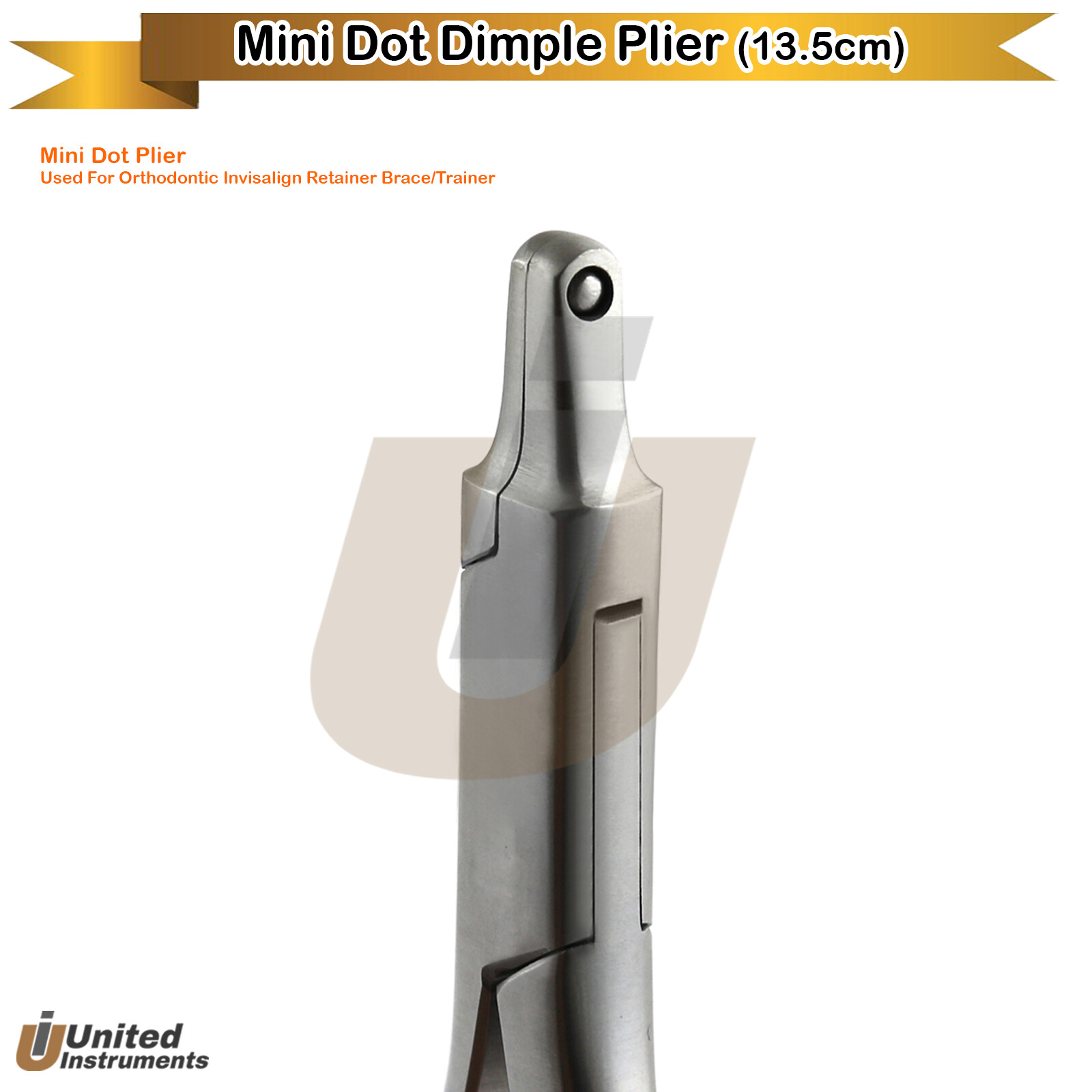 Dental Hole Punch Mini Dot Dimple Plier Clear Aligner Invisible Retainer Braces