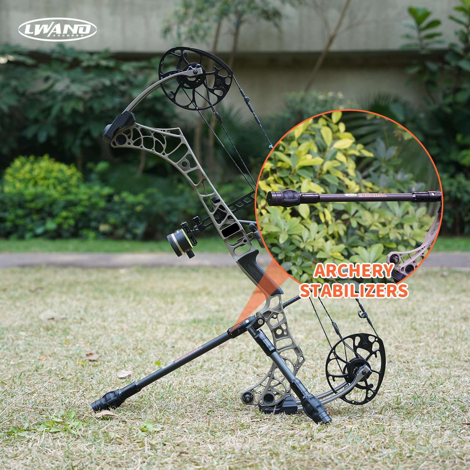 Compound Bow Archery Stabilizer 6 Inch Balance Bar for Vibration Reduction, C...