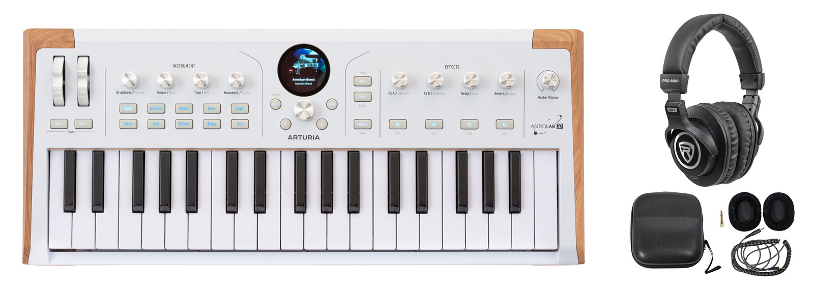 Arturia ASTROLAB 37 Key Stage Keyboard w/MIDI/USB/Bluetooth/Wifi+Headphones