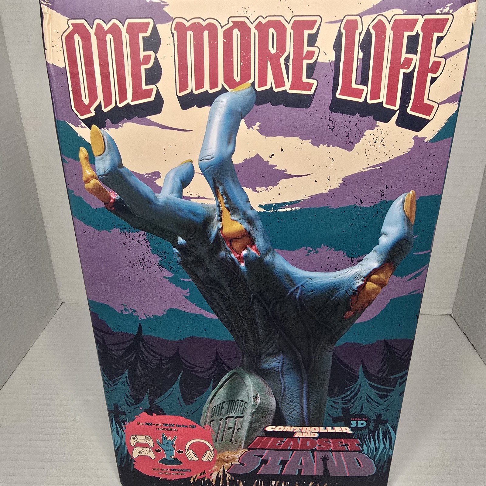 One More Life Gaming Controller Headset Stand Holder Zombie Hand Display PS Xbox