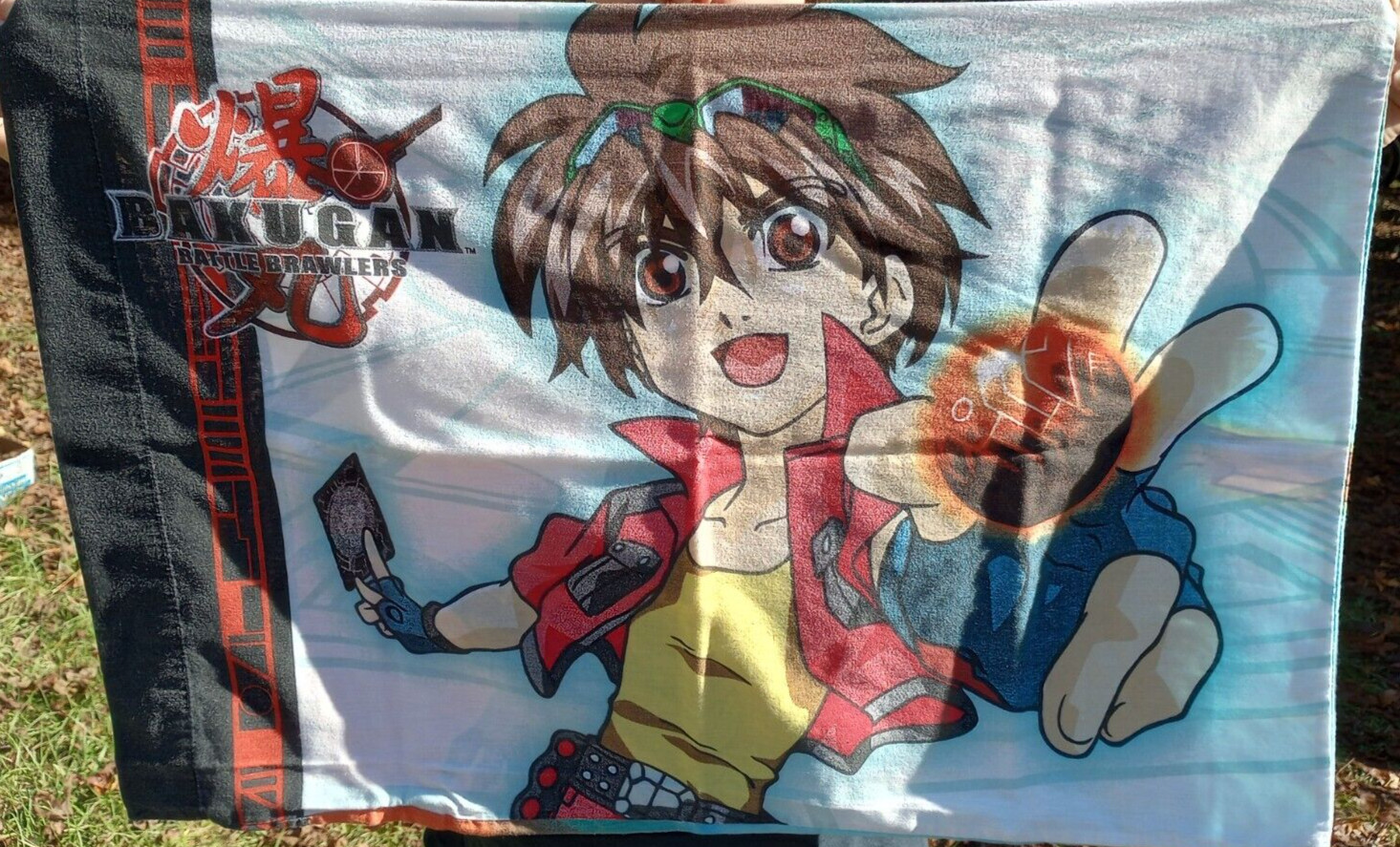 2 Pc BAKUGAN Battle Brawlers Double Sided Reversible Standard PILLOWCASES 2009