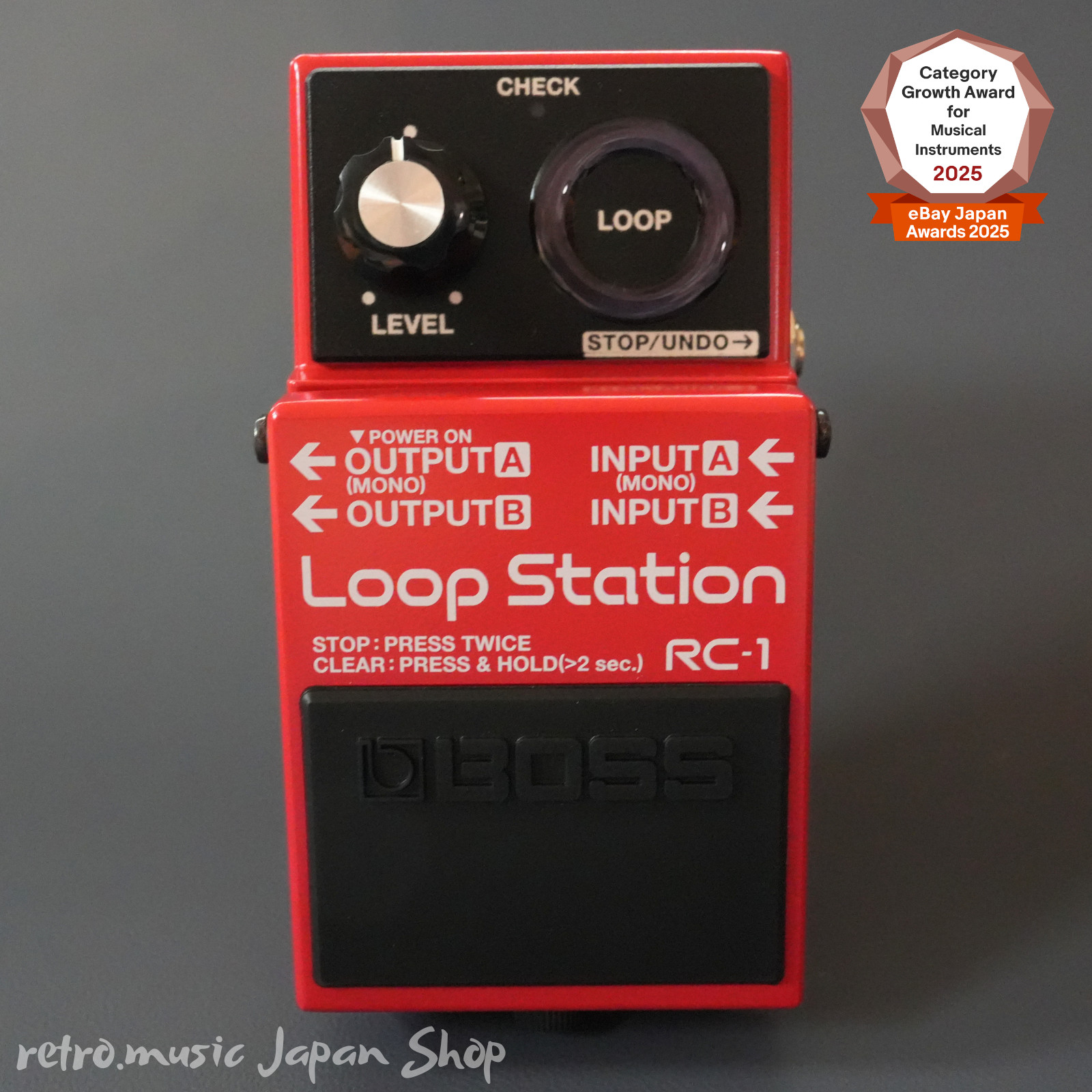 BOSS RC-1 Loop Station Stereo Looper Pedal 12 Minutes Recording Time RC1 NEW