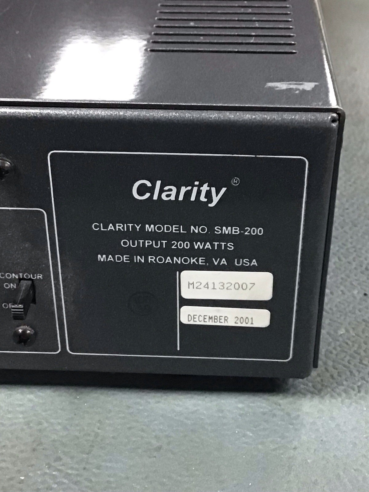 Clarity/Valcom 200 watt power amplifier | Tested for power only