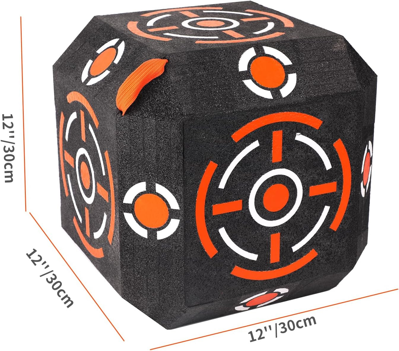 Multi-Sided Archery Target Block - High Polymer Fiber Bow & Arrow Target with Li