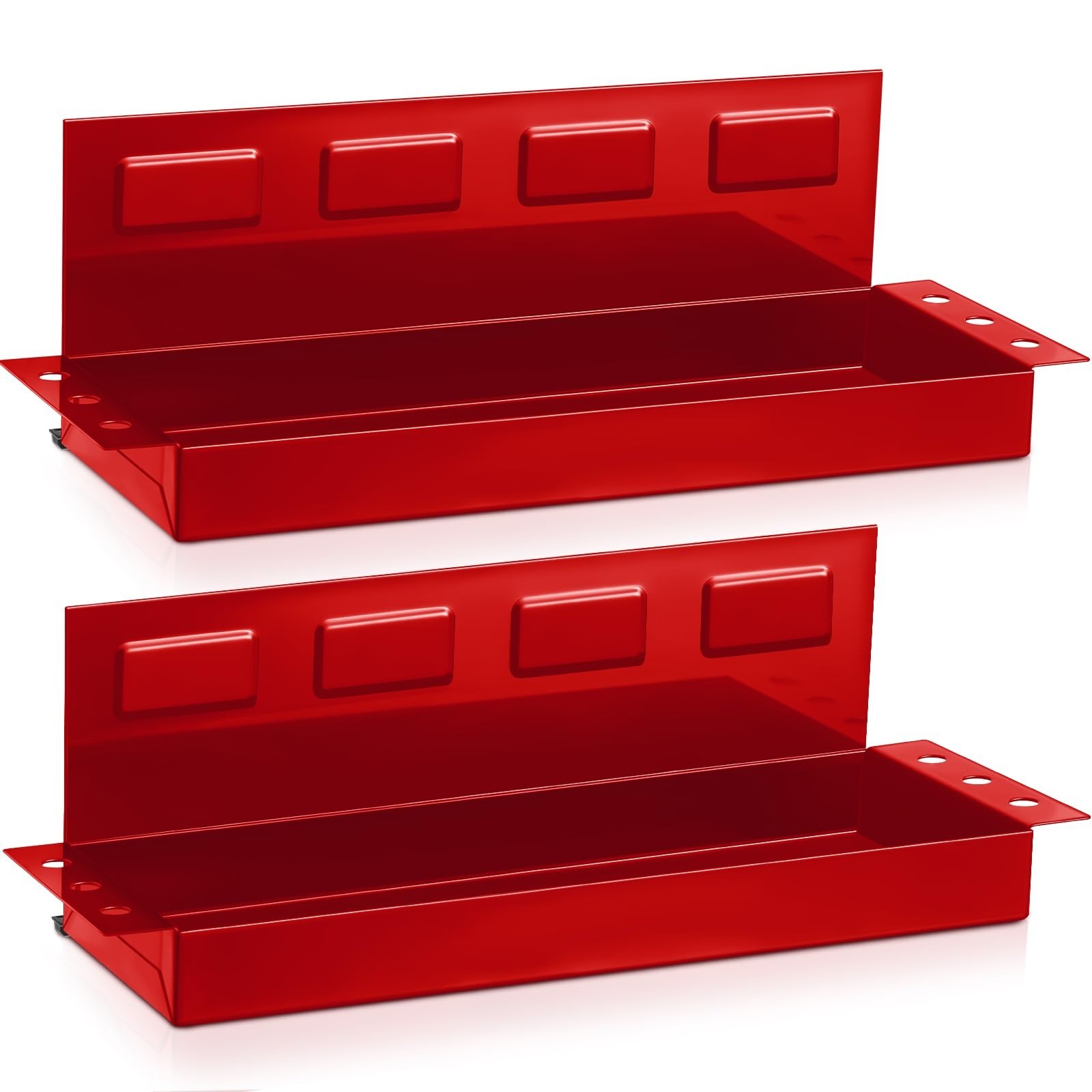 12" Magnetic Tool Shelf Set - Screwdriver Holder & Organizer for Garage, Worksho