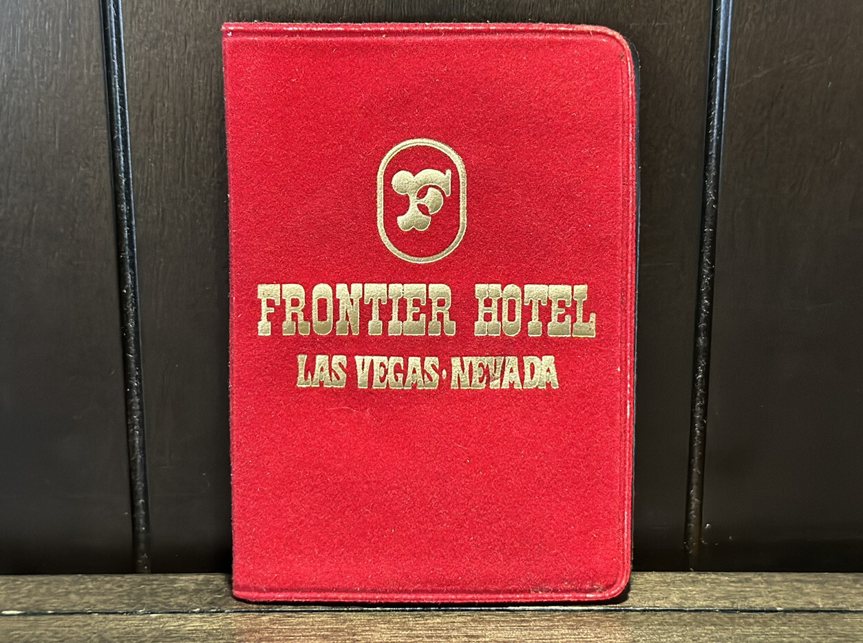 Vintage Frontier Hotel Casino Las Vegas Nevada Advertising Card ID Photo Wallet