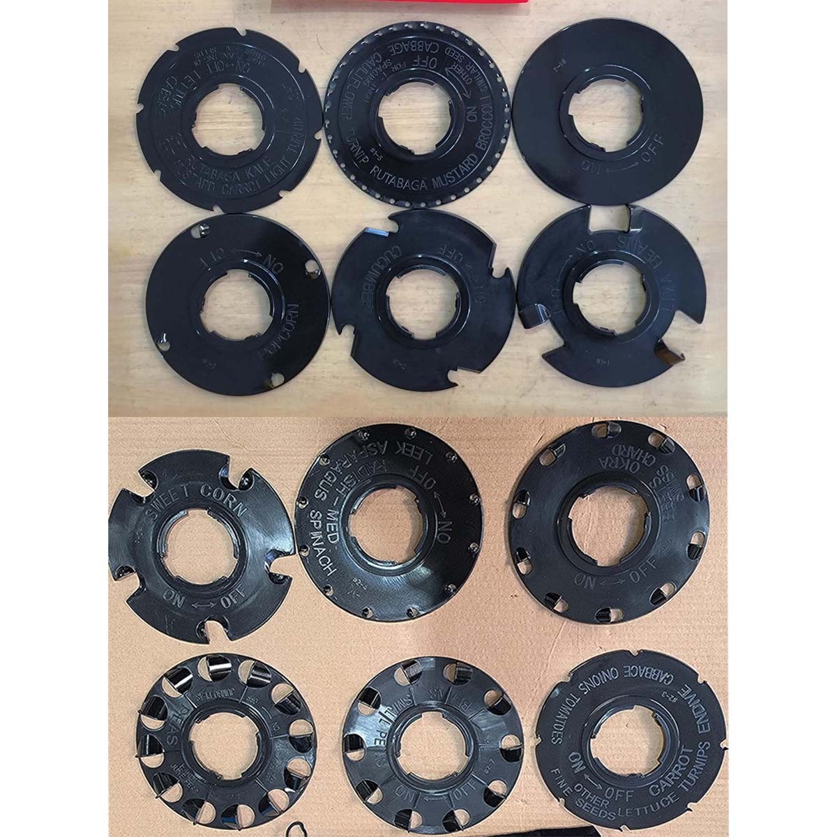 NEW 60009 60010 OPTIONAL SEED PLATE 12 PACK Fits EARTHWAY 10001 1001-B A