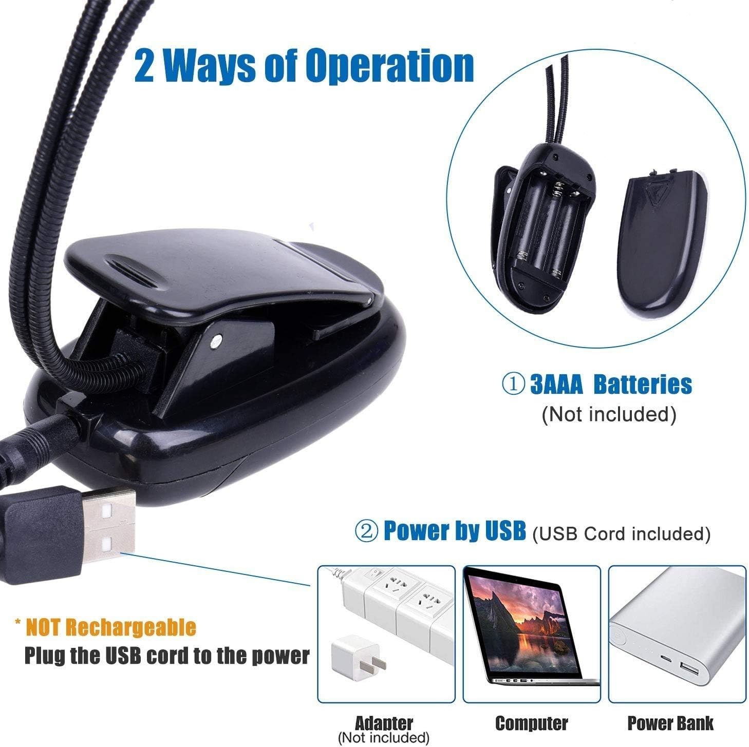 Portable Orchestra Light - USB & Battery Operated