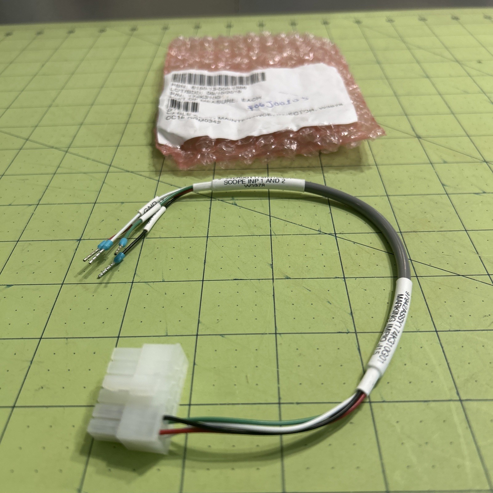 174K310G01 Maintenance Injector Cable Assembly, 11.8" L, W3978, 6150-13-000-1386