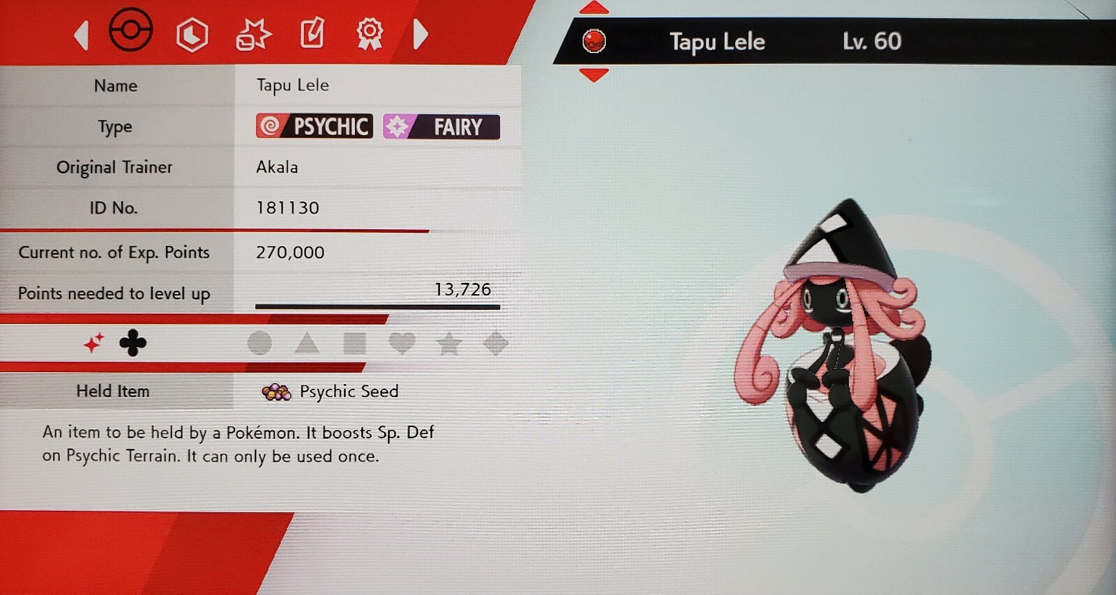 ✨Shiny✨ Event Tapu Lele For Pokémon Sword & Shield