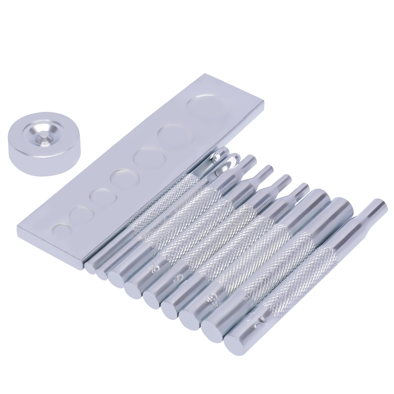 Craft Tool Die Punch Snap Kit Rivet Setter with Base for Punch Hole & Button