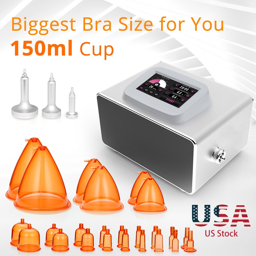 Breast Enlargement Butt Enhancement Vacuum Therapy Body Massage Machine Cups