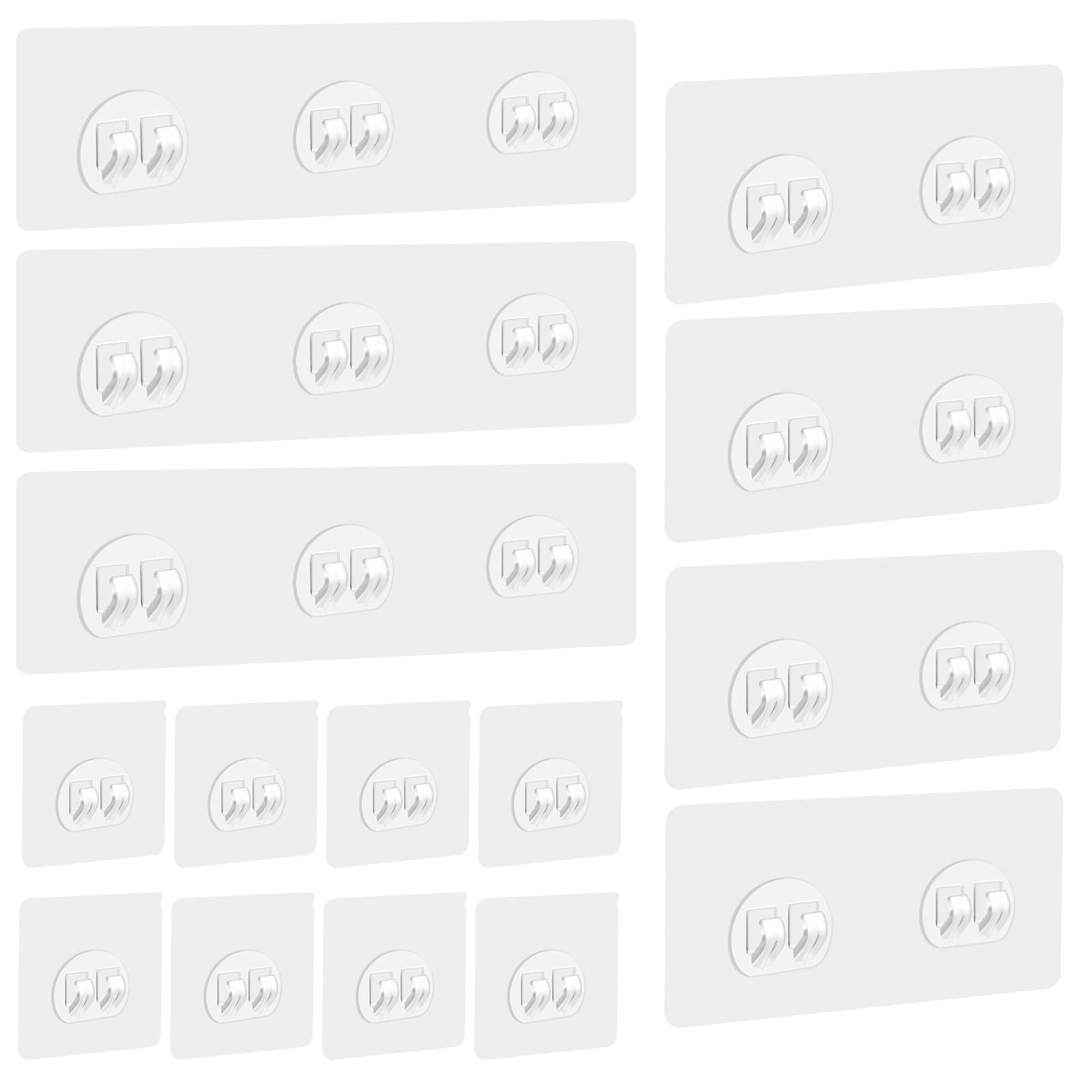 GETRIC 15 Pack Shower Caddy Adhesive Replacement, Transparent