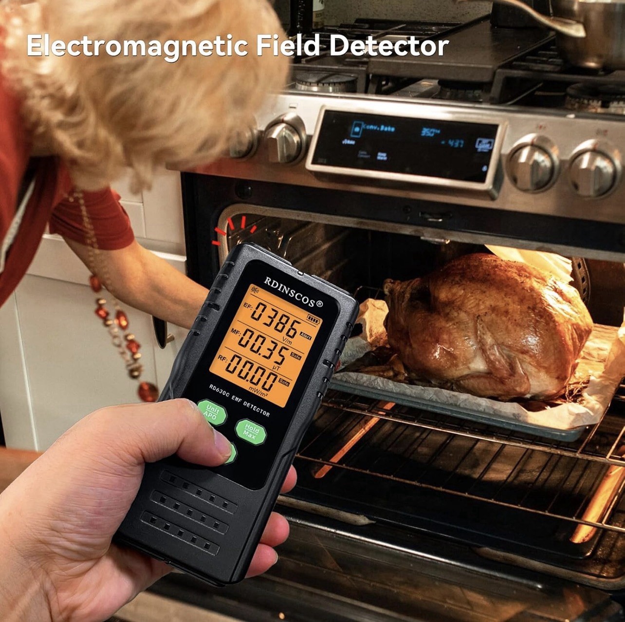 EMF Detector - Monitors AC Magnetic, Electric & Microwave Radiation