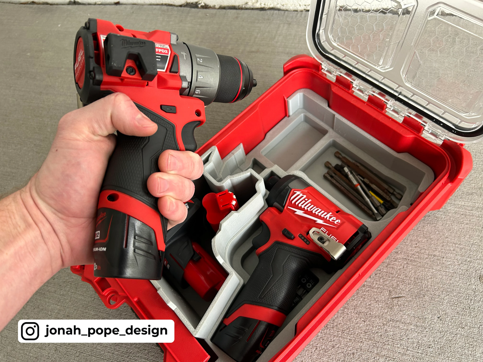 Milwaukee Packout Insert for M12 Drill and Impact Driver Gen3 (Insert Only)