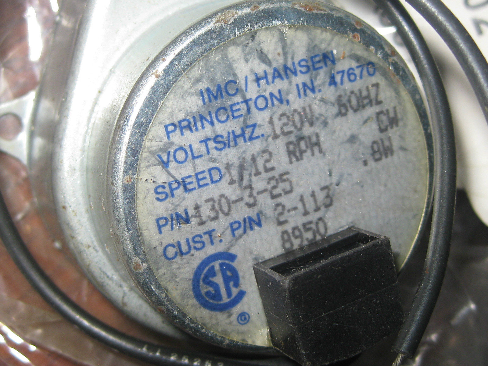 APPLIED MOTION STEPPER MOTOR PART # 44A501711 " OLD STOCK "