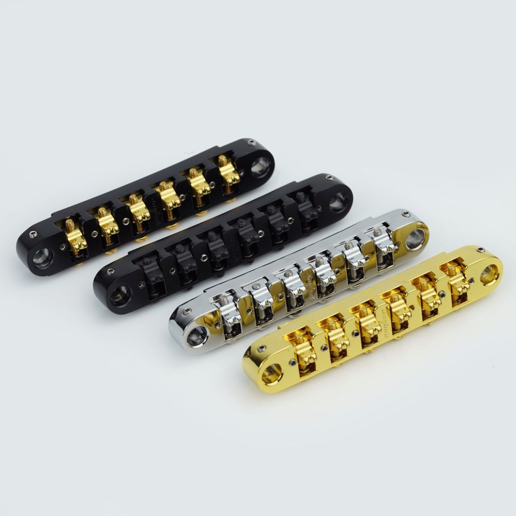 Guyker Adjustable Locking 6 String Guitar Bridge Zinc Alloy For Electric Guitars