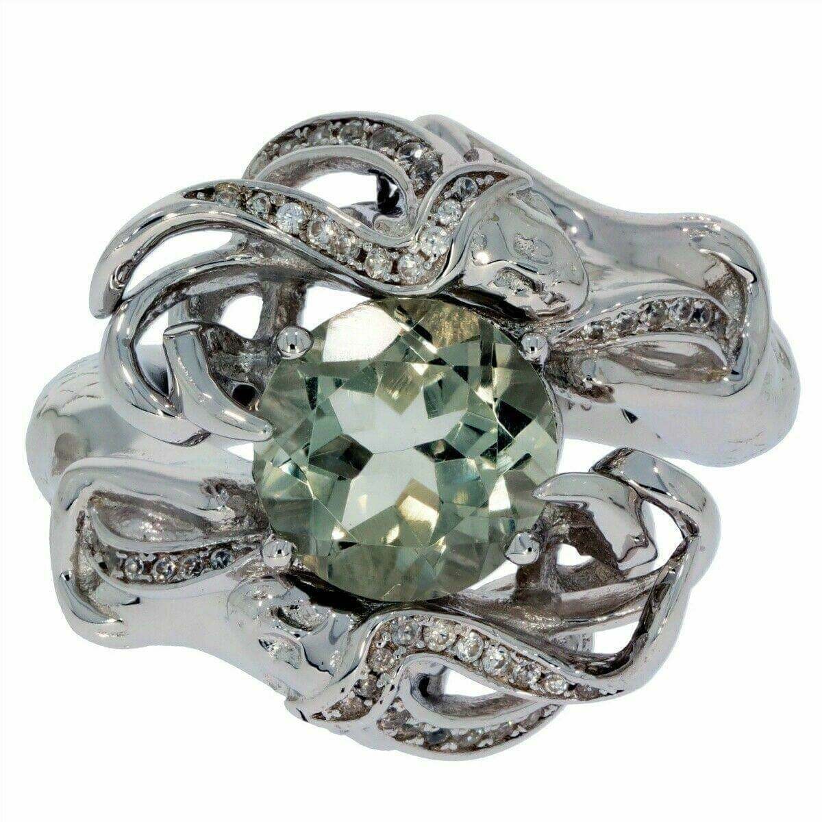 Sterling Silver Semi Mount Ring Setting Round RD 10x10mm