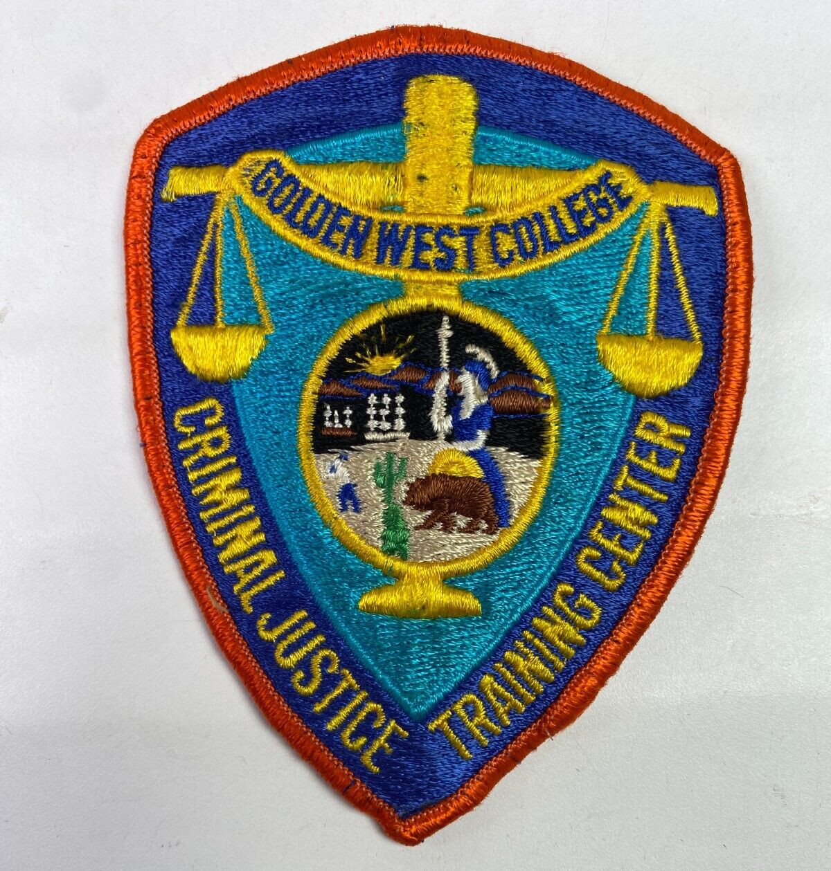 Golden West College Training Center Police California Patch I5E