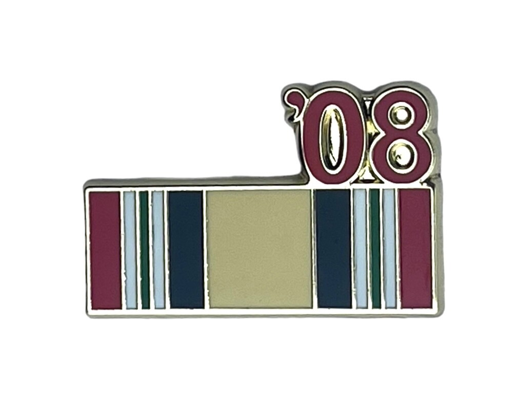 2008 Iraq War Ribbon Veteran Licensed 1 inch Hat or Lapel Pin EE12282 F8D4OO