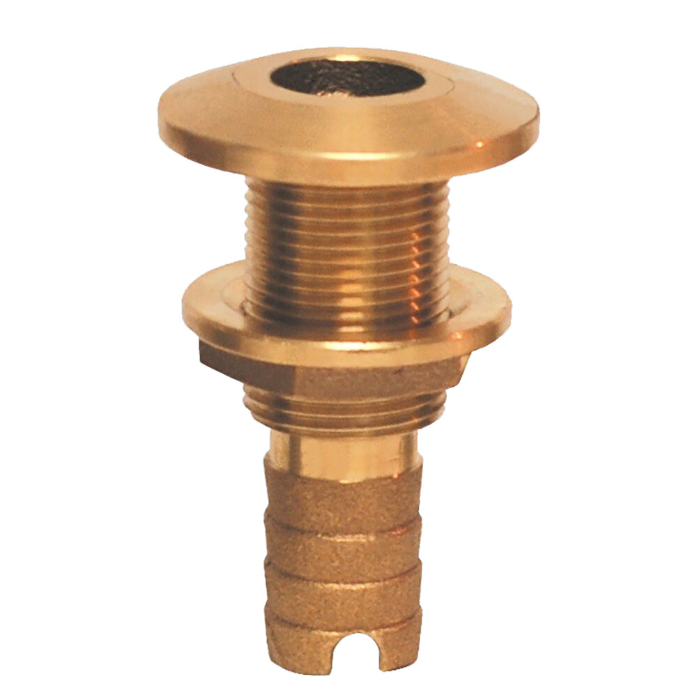 GROCO 3/4" BRONZE HOSE BARB THRU-HULL FITTING