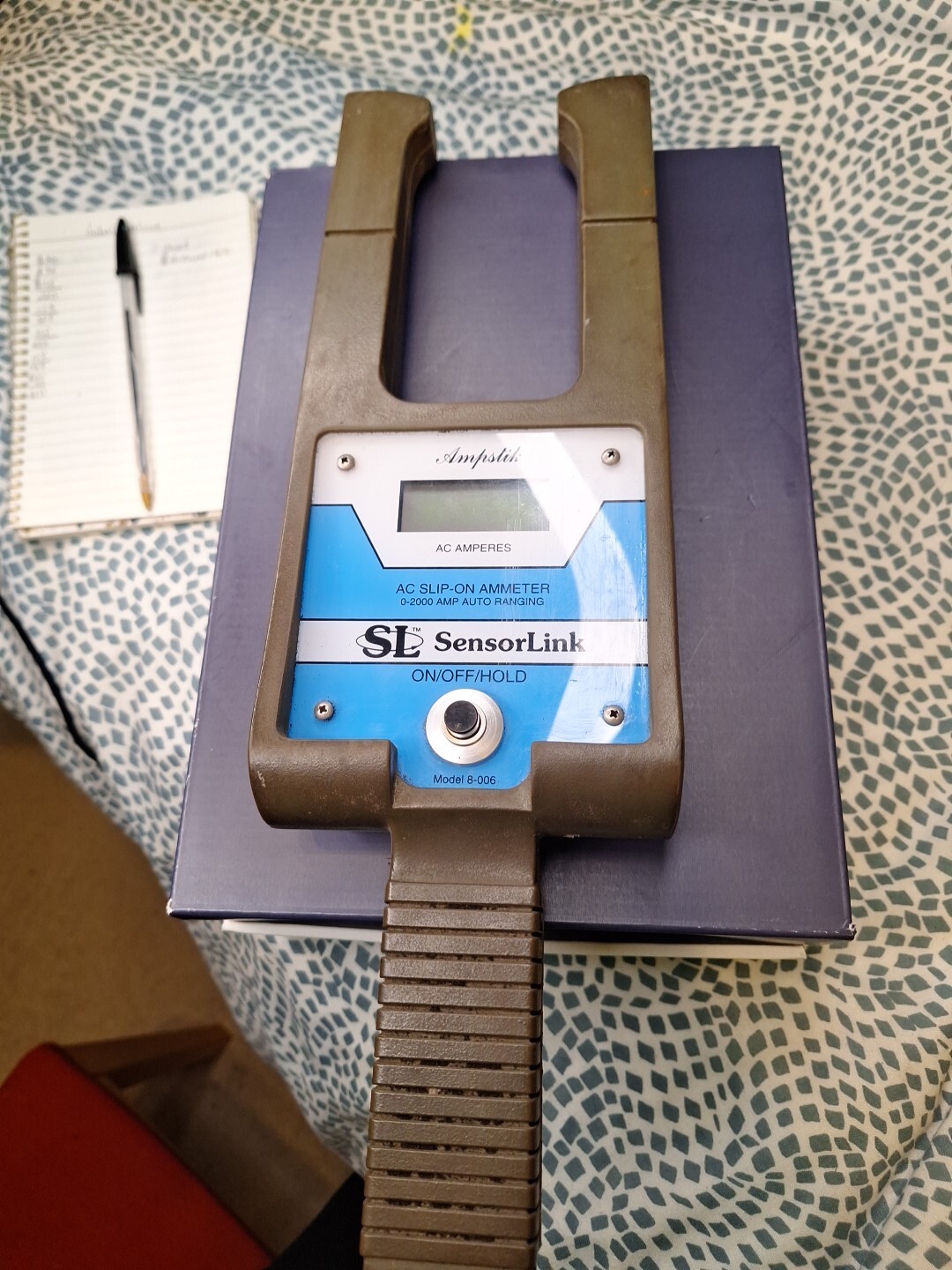 Sensor Link Ampstik AC Slip-On Ammeter 0-2000 Amp Auto Ranging 8-006