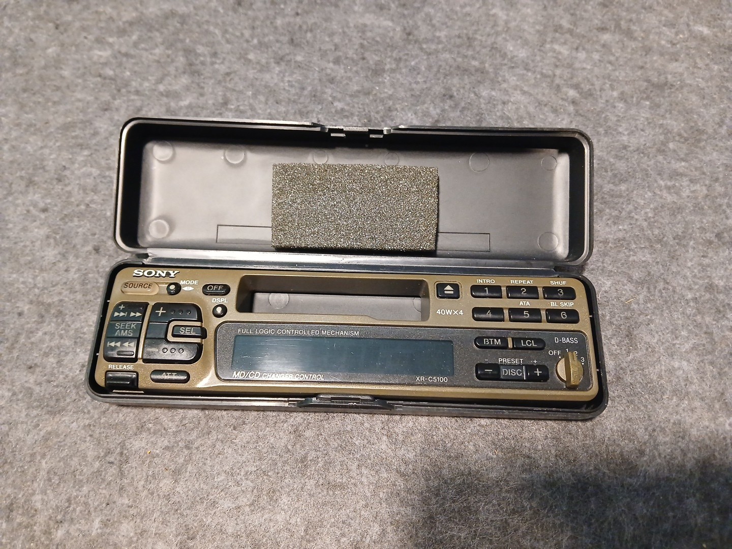 SONY XR-C5100 CAR STEREO ONLY SONY XR-C5100 CASSETTE FACEPLATE ONLY OEM