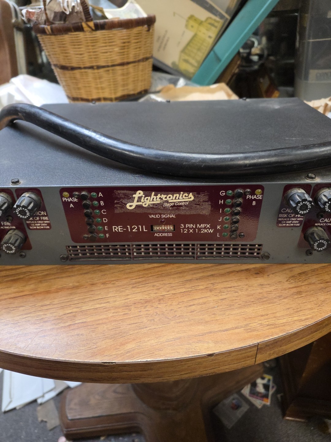 Lightronics RE-121L 12-channel rack mount dimmer for stage lighting control