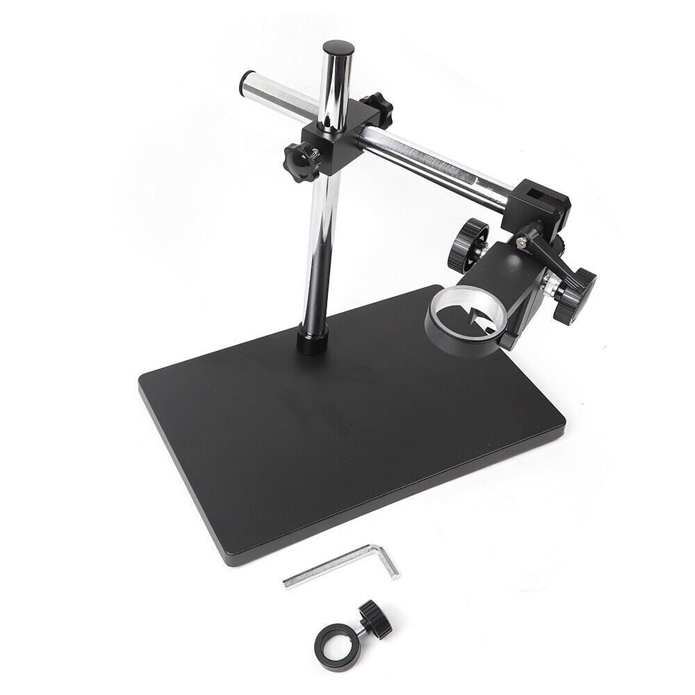 Heavy Duty Boom Large Stereo Table Stand 50mm Ring For Microscope Holder USA