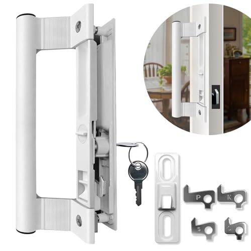 Sliding Glass Door Handle Set with Lock - Easy to InstallPatio Sliding Door