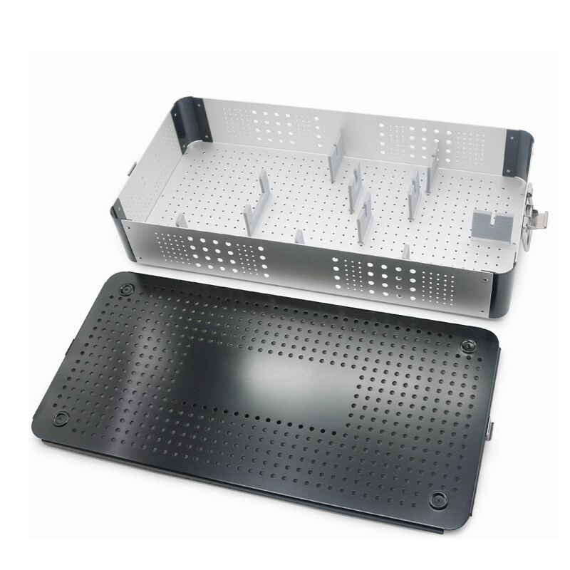 New Aluminium sterilization tray case box choledochoscopy surgical instrument