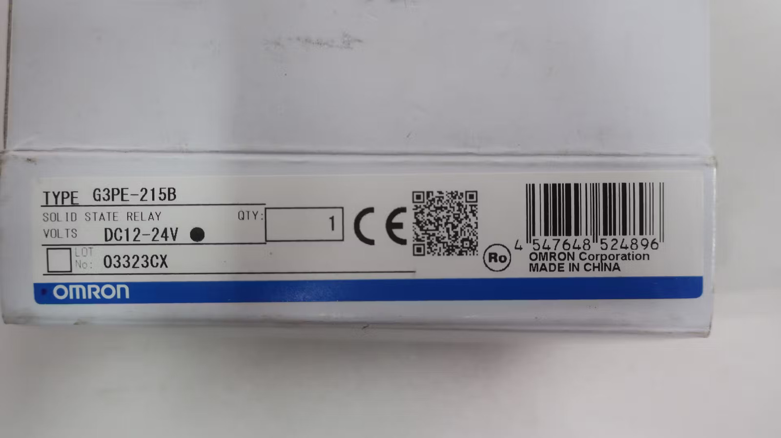 Omron G3PE-215B Solid State Relay 15a Amp 12-24v-dc