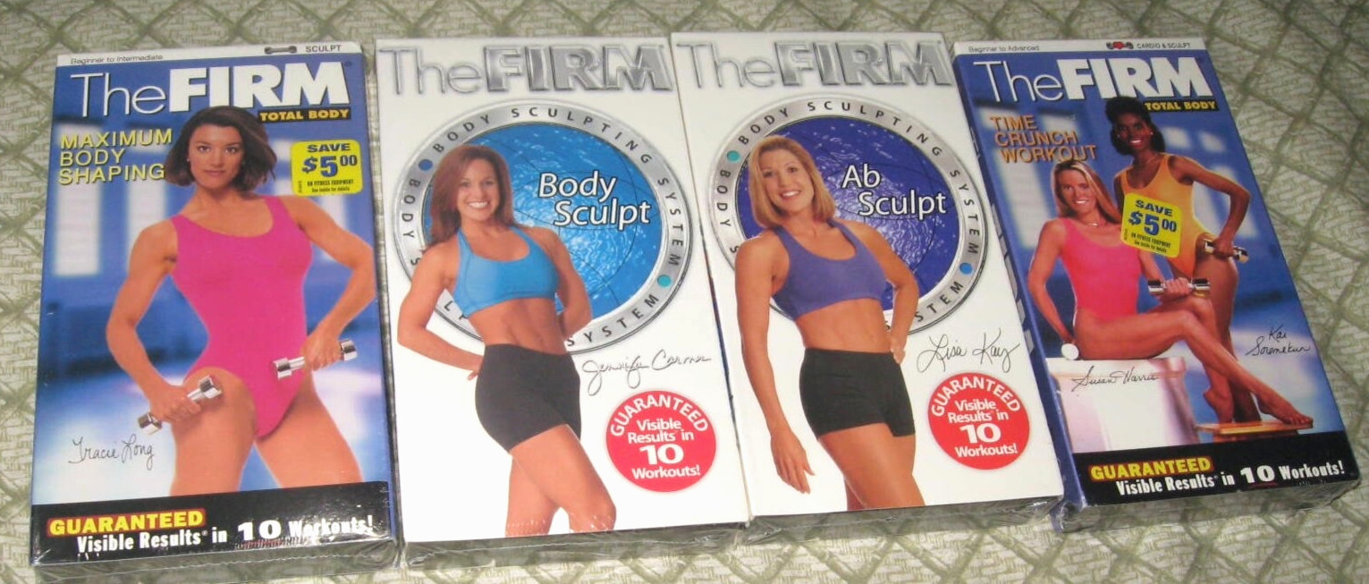 NEW SEALED The FIRM 4 VHS Fitness & Workout Tapes Original Aerobic Exercises