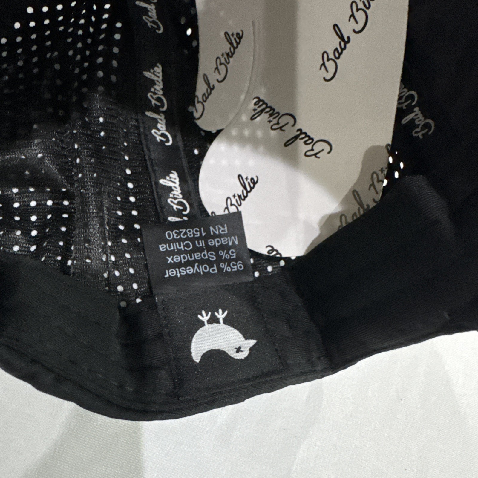 BAD BIRDIE “Block Hat” SnapBack Cap. Black And White. NWT