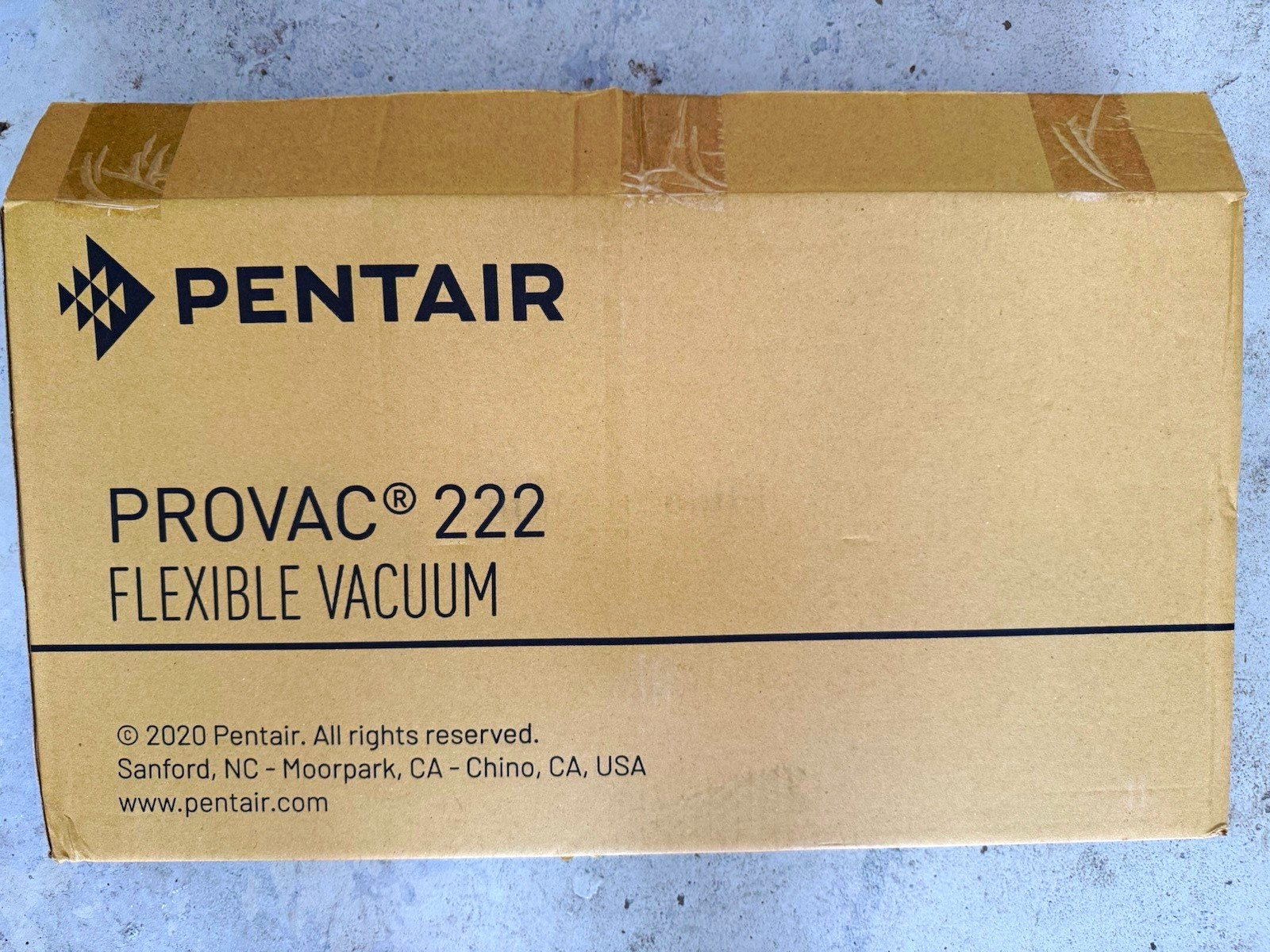 Pentair ProVac 222 Flexible Pool Vacuum, Plastic Blue/White w/ Hose Adapter