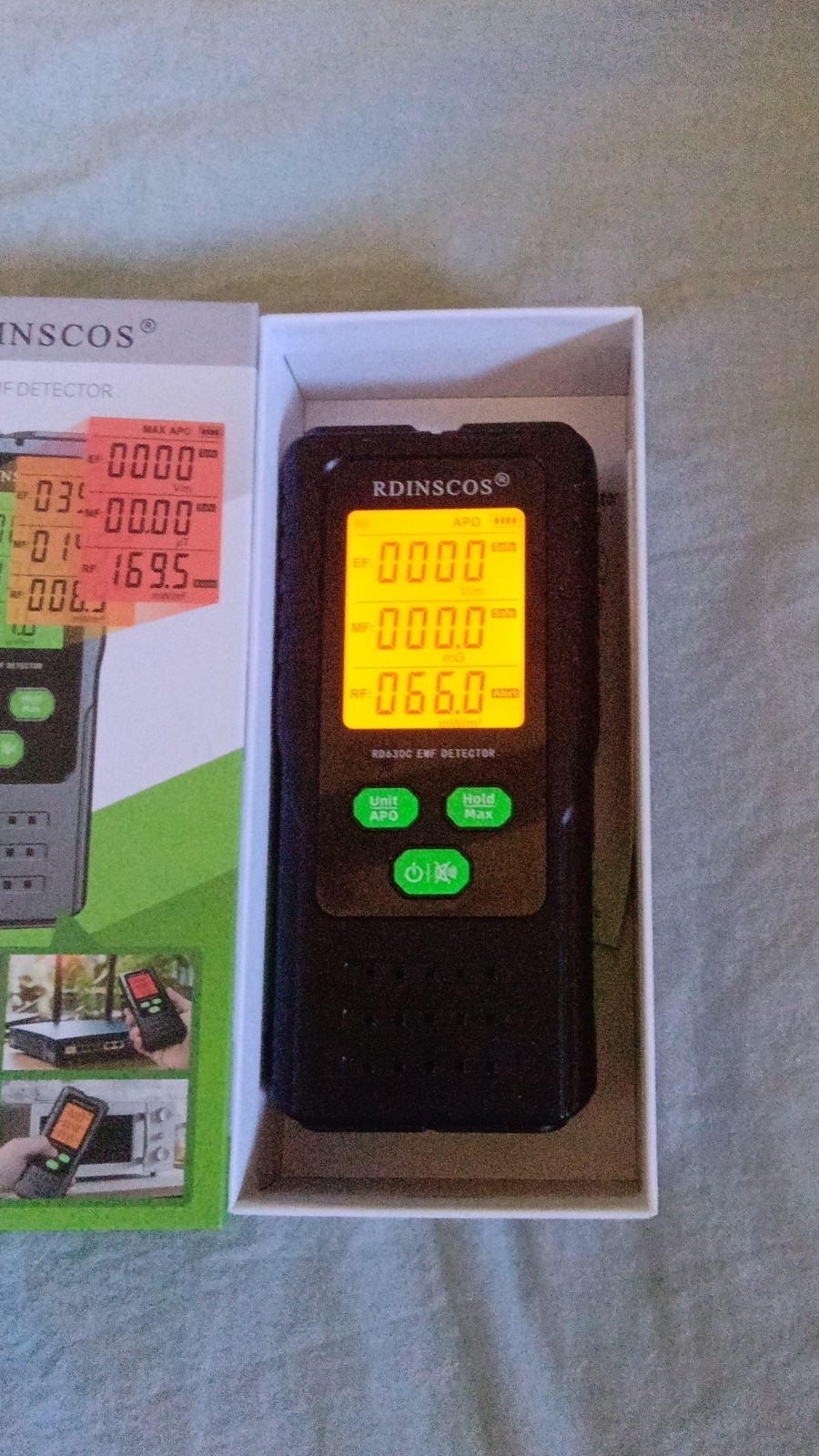 RDINSCOS RD630C EMF Meter Electromagnetic Field Detector EMF Detector Sensor