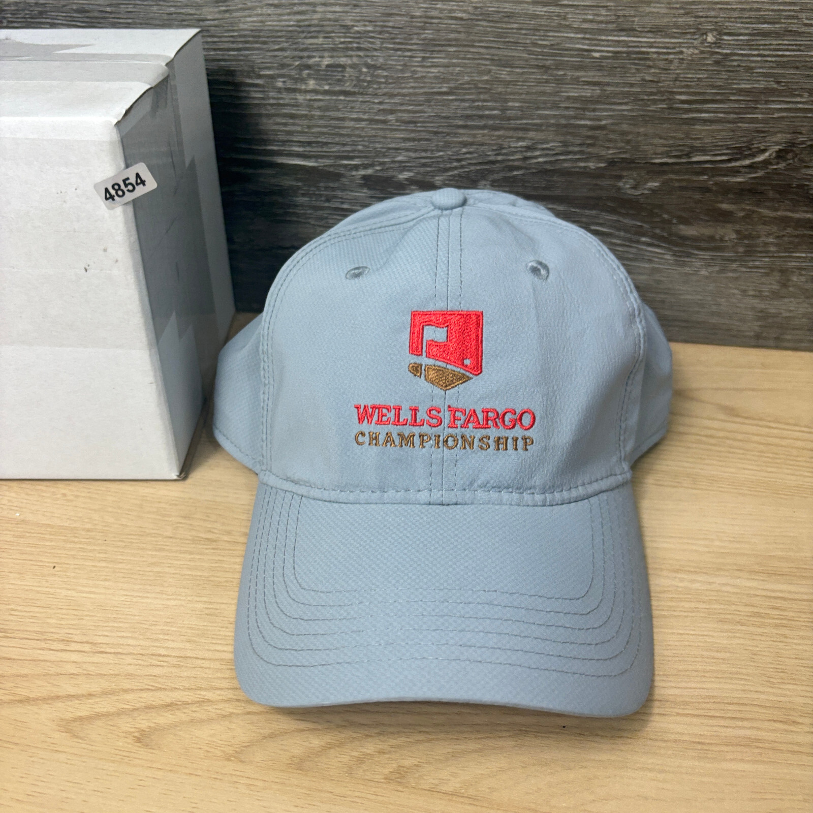 Wells Fargo Championship Hat Cap Strap Back Gray Golf Golfing Performance Mens