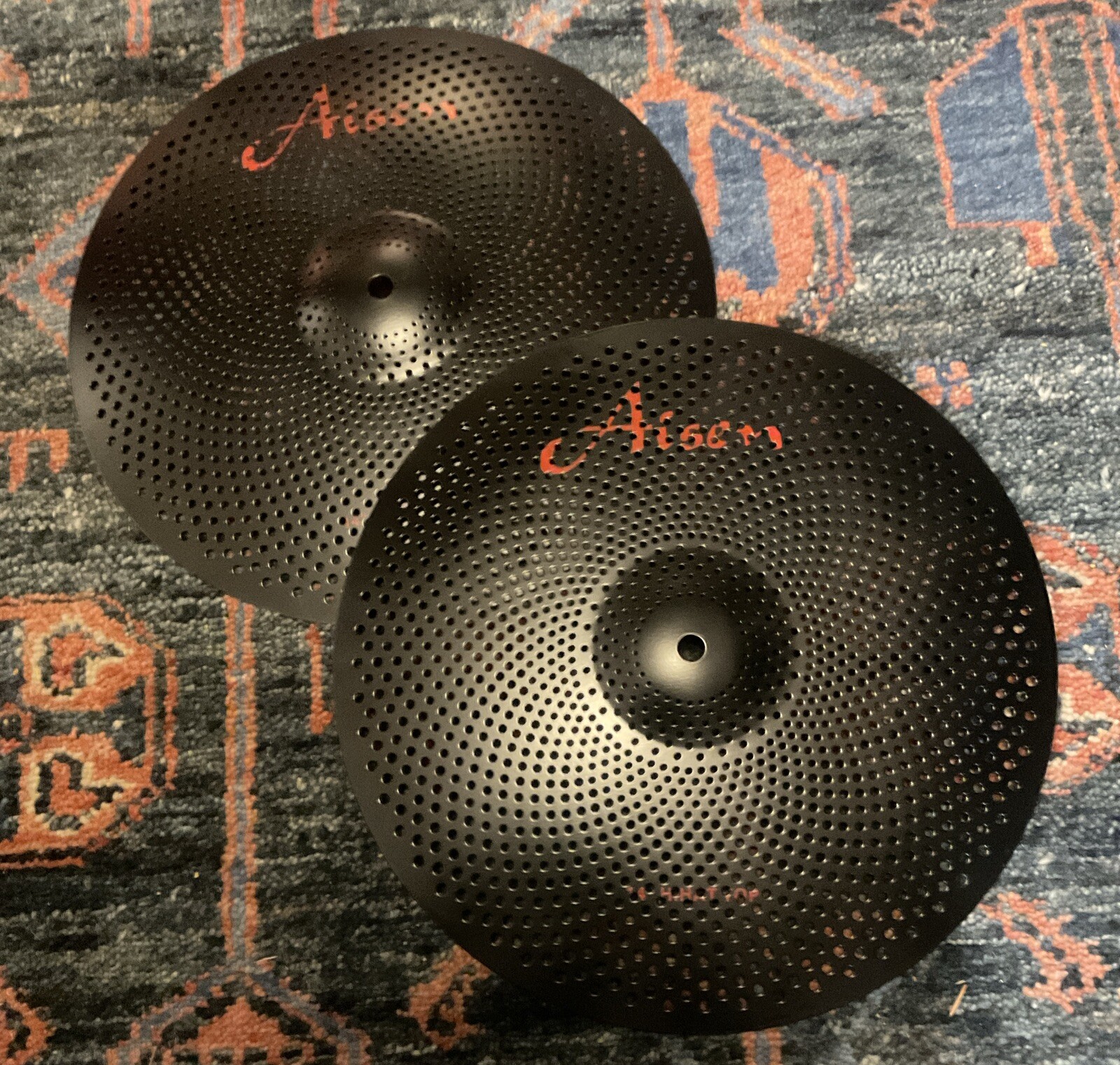 Aisen 14” Black Low Volume Hi-Hat Cymbals