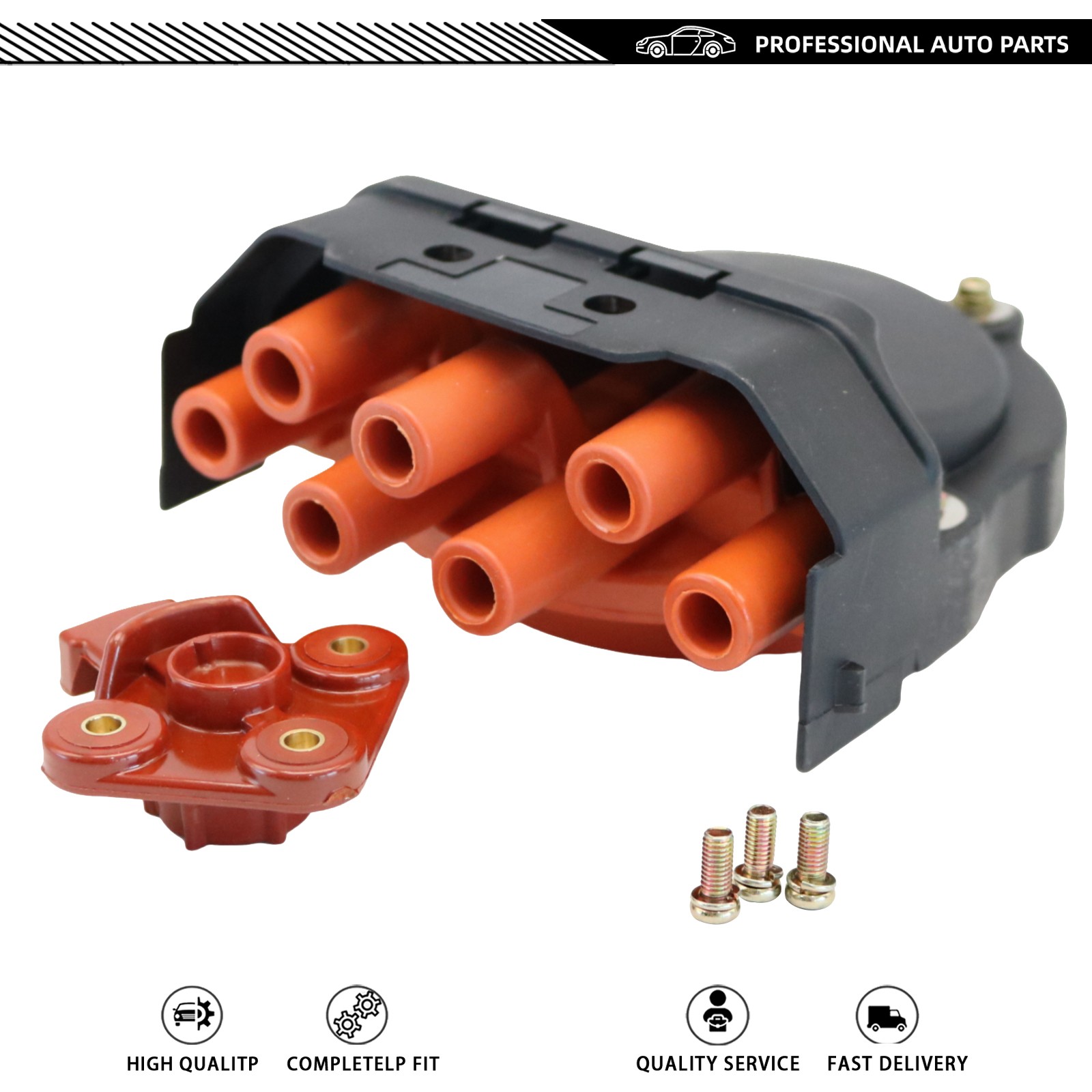 Fit For BMW E23 E24 E28 E30 E31 E32 New Distributor Cap & Rotor 12111725070 USA