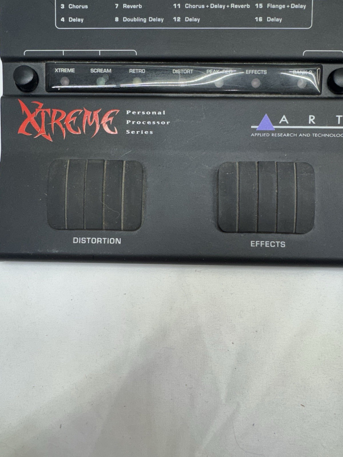 ART Xtreme Processor Distortion & Multi-Effects Guitar Pedal 80s Metal Hair Glam