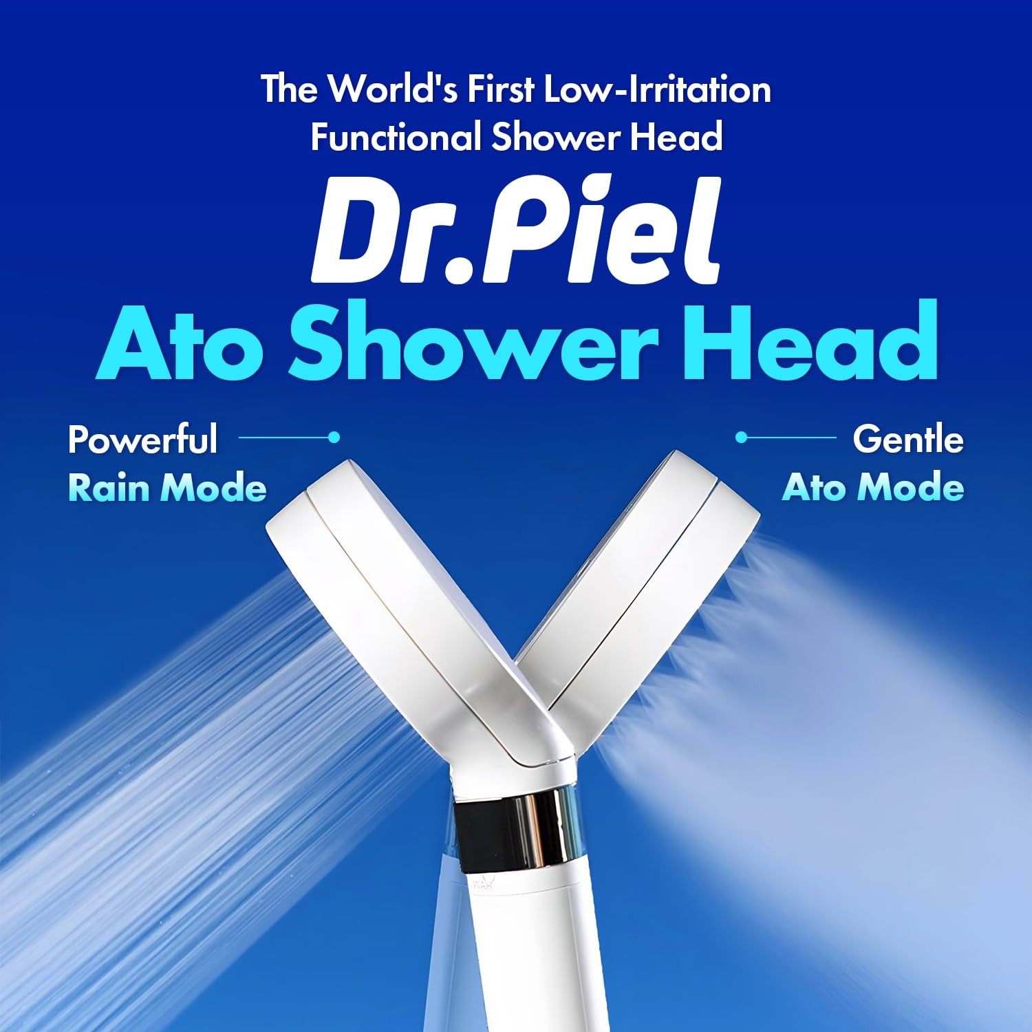 Dr.Piel ATO Filtered Shower Head (Shower ONLY), Handheld White